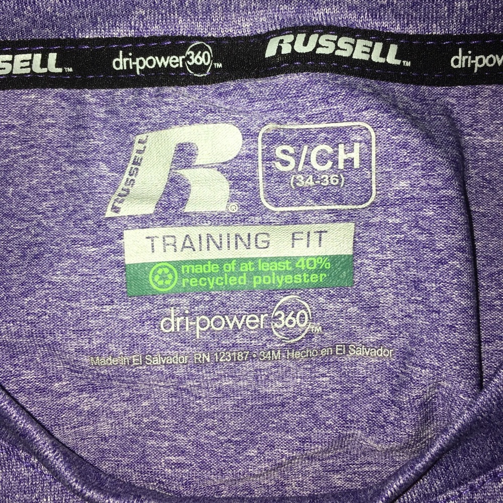 Purple Drifit Athletic Russell Shirt - Picture 3 of 3